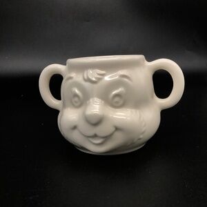 Vintage Pfaltzgraff Heritage Teddy Bear Child’s Cup Mug Bowl – 2 Handles – Mint